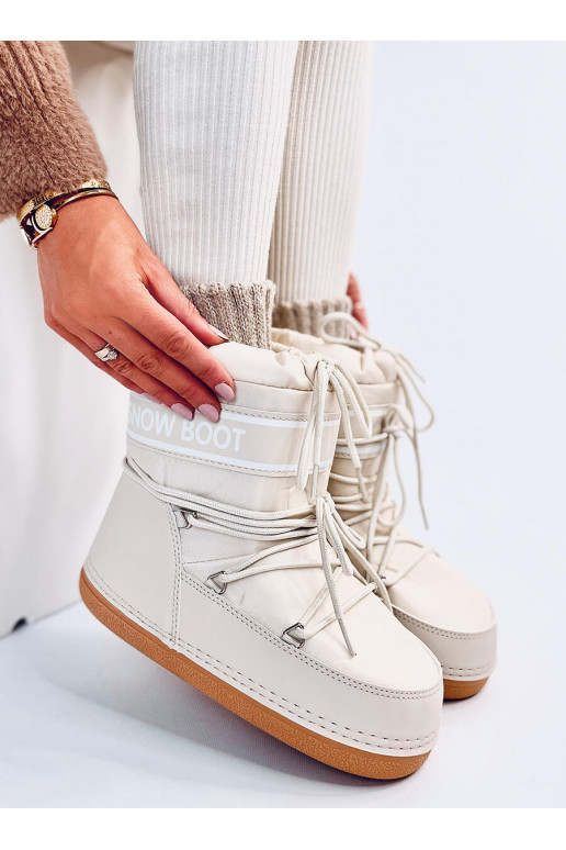 Snow boots short SIMS BEIGE