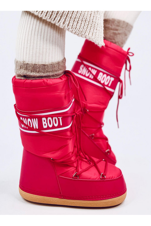 Snow boots high TANGE RED