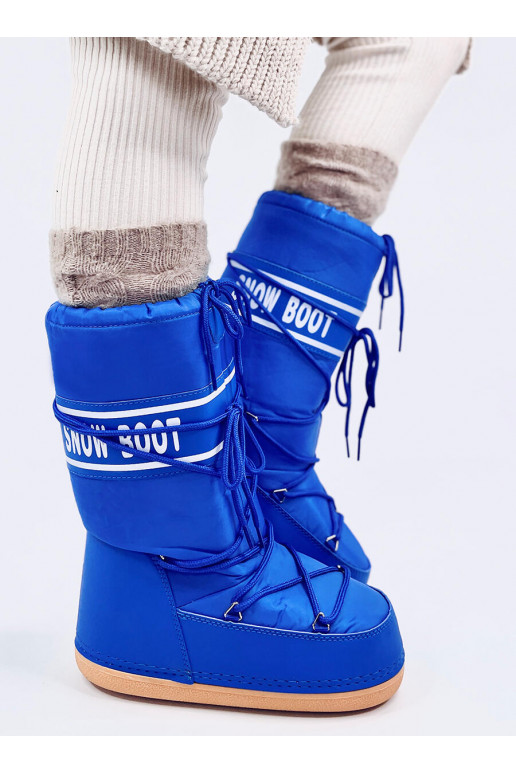 Snow boots high TANGE BLUE