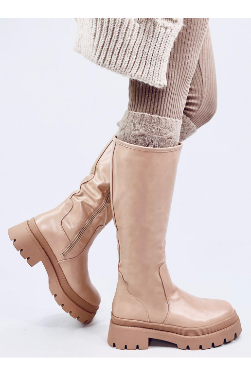 boots on a thick sole DILLARD BEIGE