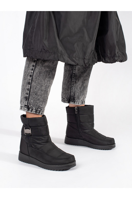 black comfortable Women's snow boots