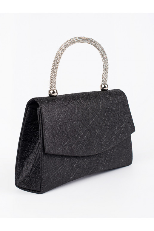 black elegantlittleHandbag ze srebrną rączką