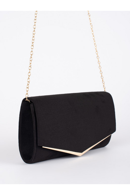 black suede classic clutch bag womens