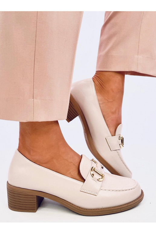 Shoes on a wide heel RABIER BEIGE