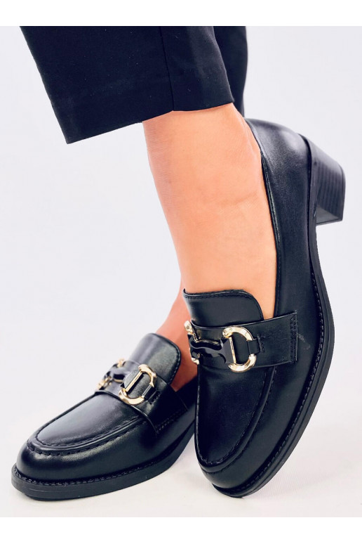 Shoes on a wide heel RABIER BLACK