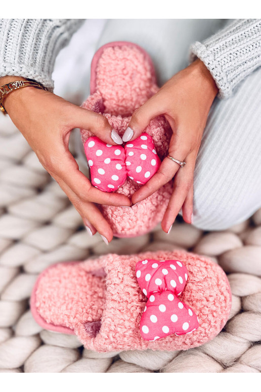 Slippers childrens with a bow CHILD pink