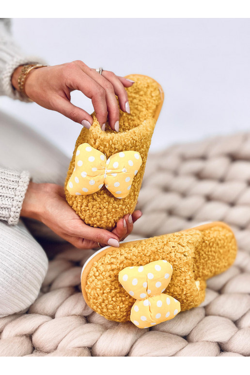 Slippers childrens with a bow CHILD Yellow