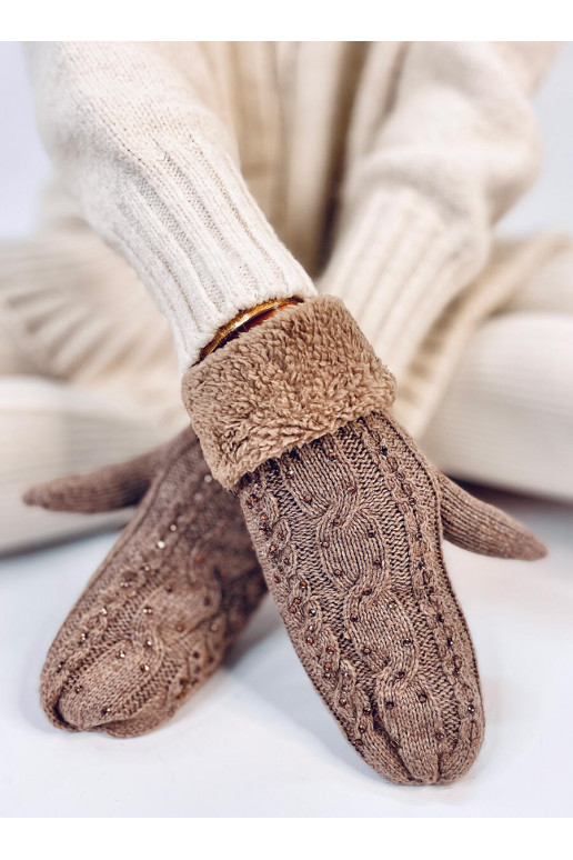 Women's gloves with zircons REGIS MOCCA