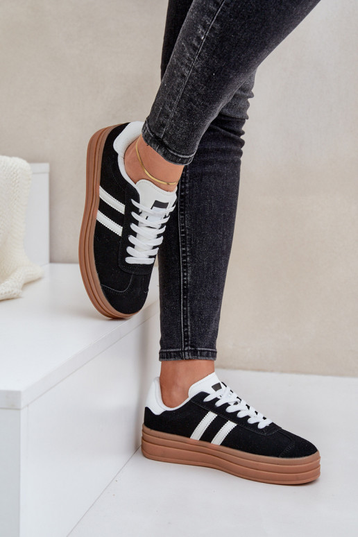 Women's Platform Sneakers Black Egelia