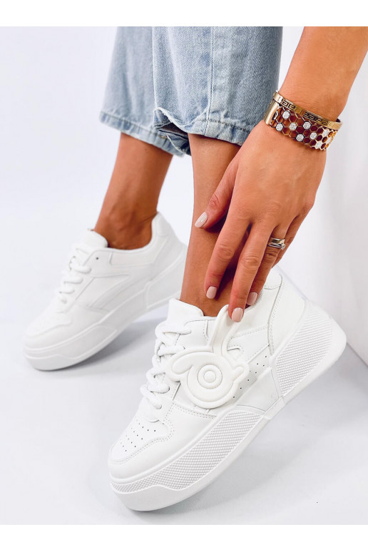 Sneakers model shoes with platform BROADY ALLWHITE