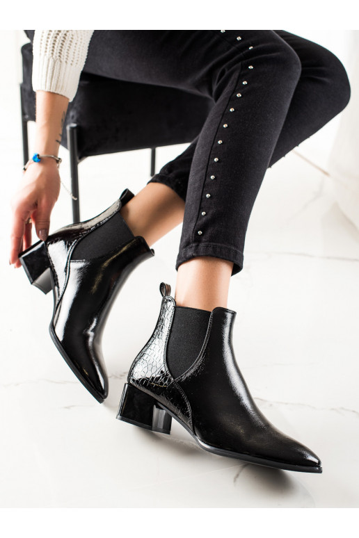 Elegant style Women's boots Shelovet black