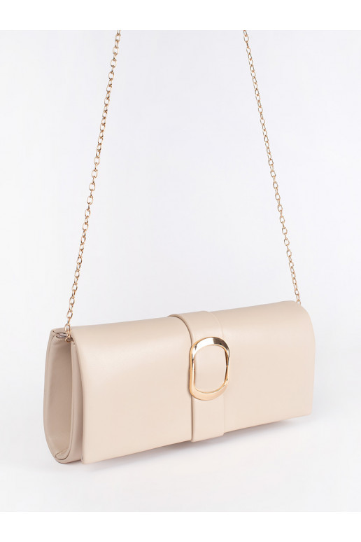 ivorylittleelegant handbag with a gold buckle