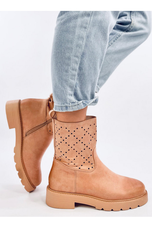 Boots openwork ISSEY khaki colors