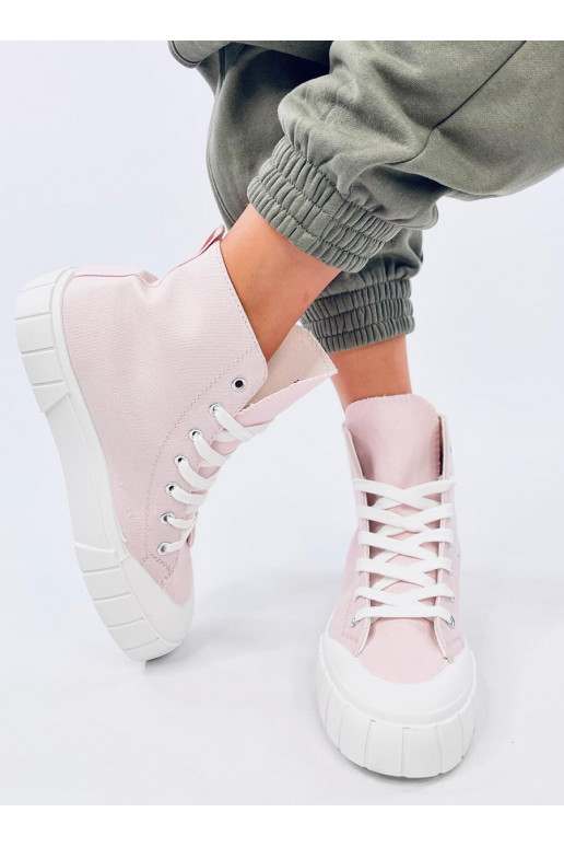 casual shoes linen by the ankle ROGERS PINK