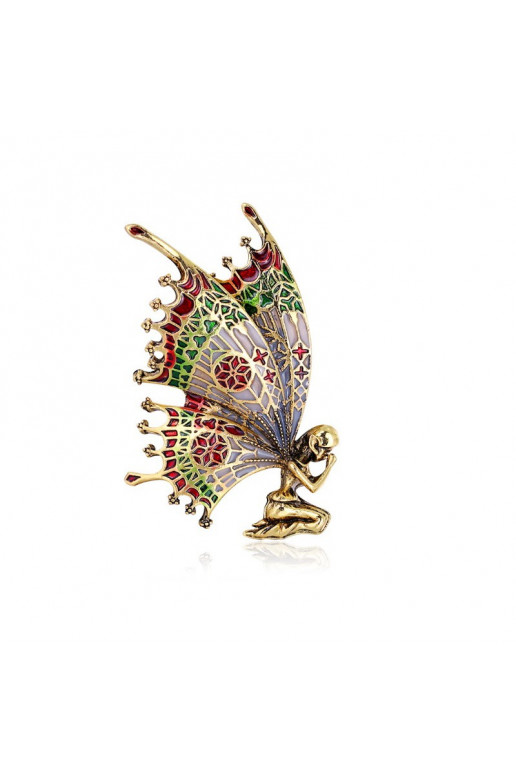 Brooch with crystals ELF BZ109