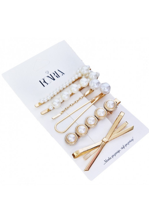 Set 6 psc  golden hair clips SP206