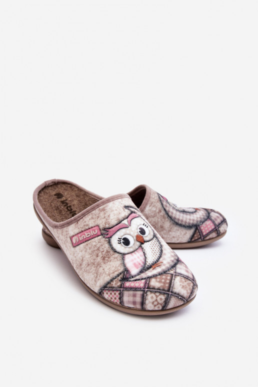 Home Slippers Slippers Owl Inblu GF000018 Beige