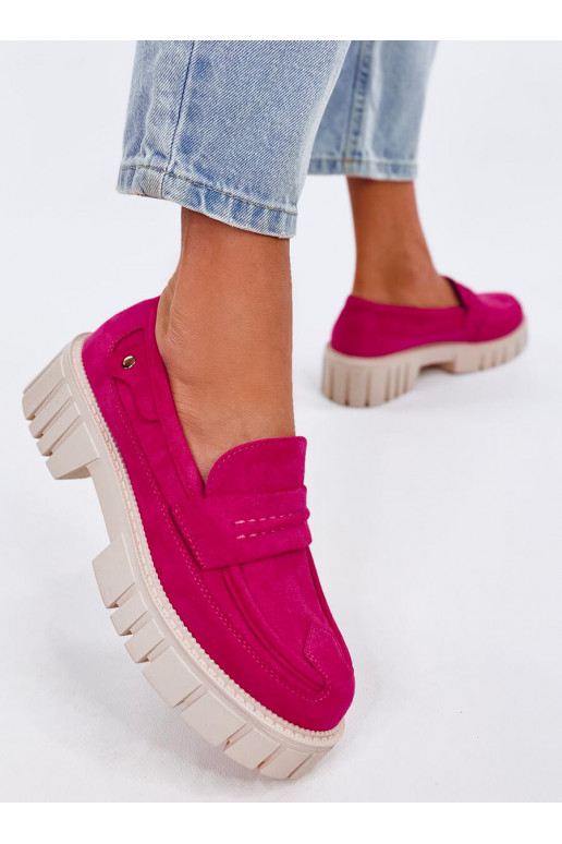 Moccasins with platform CHANDRA PEACH