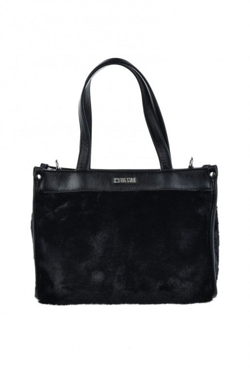 Bag Handbag With Fur Big Star OO574067 Black