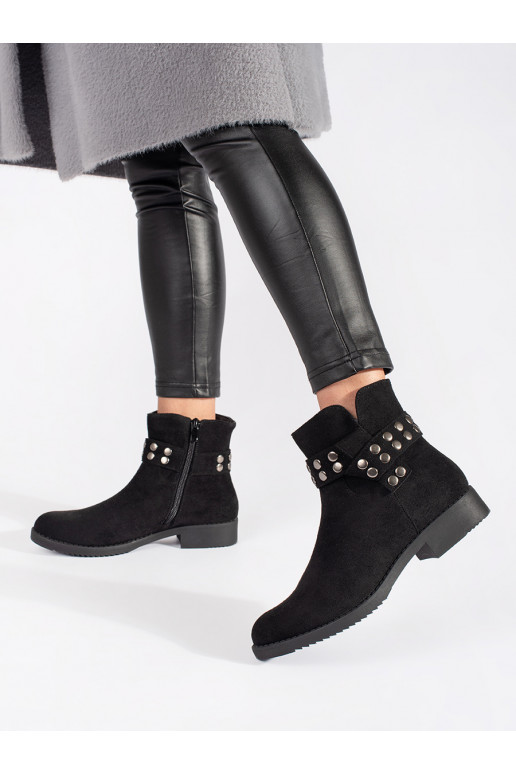 of suede low women's boots