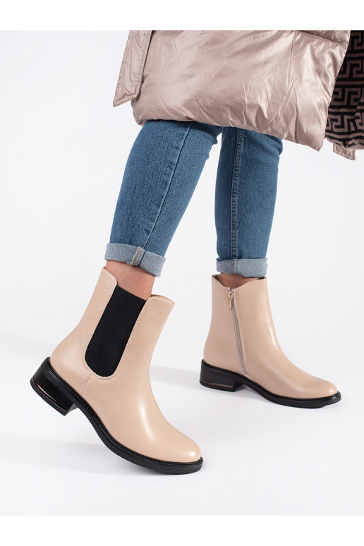 ivory boots Chelsea boots z elastyczną wstawką