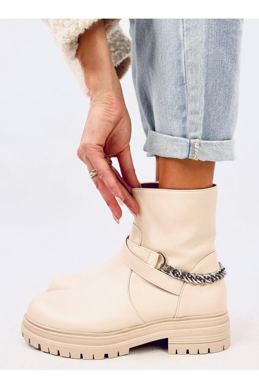 Boots with chain CINDY BEIGE