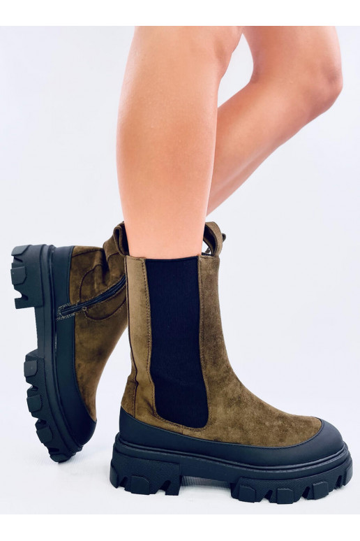 Boots Chelsea boots high TELMA GREEN