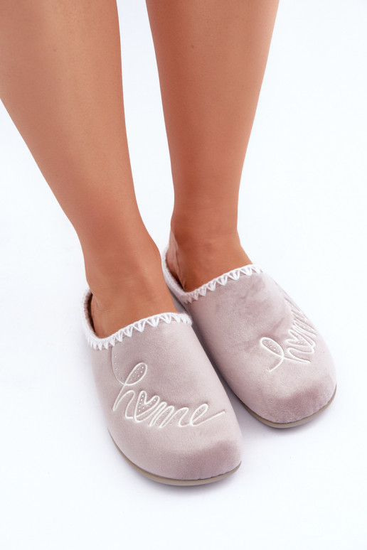 Home Footwear Ladies Slippers Beige Inblu GF000026