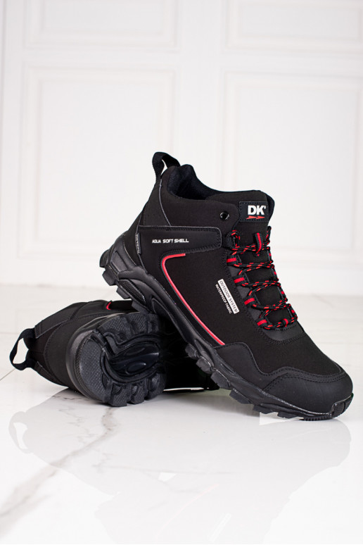 High Men's trekking shoes DK blackRed Softshell