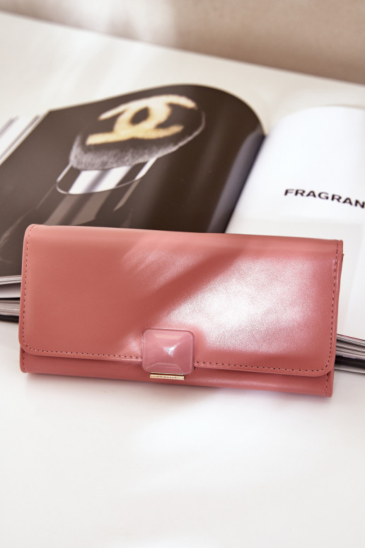 Eco Leather Smooth Women's Wallet Pink Erolia