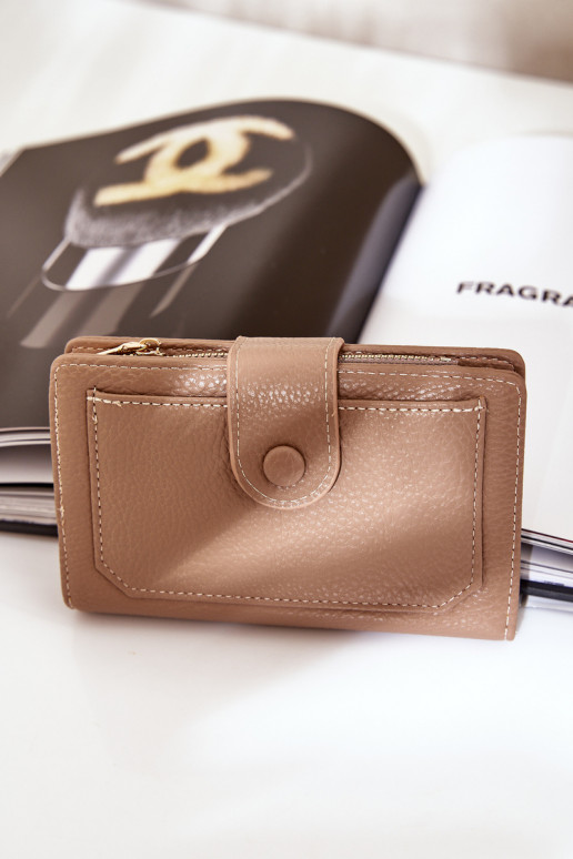 Women's Wallet Made Of Eco Leather Dark Beige Isamille