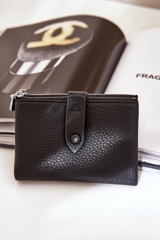 Eco Leather Women's Wallet Black Bronica