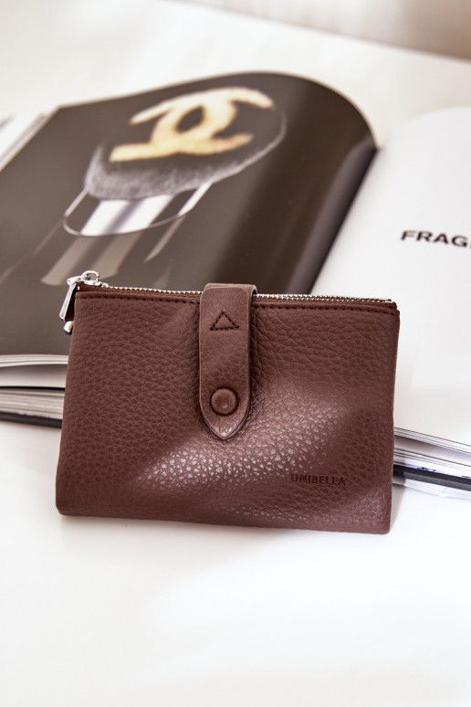 Eco Leather Wallet Women Chocolate Bronica