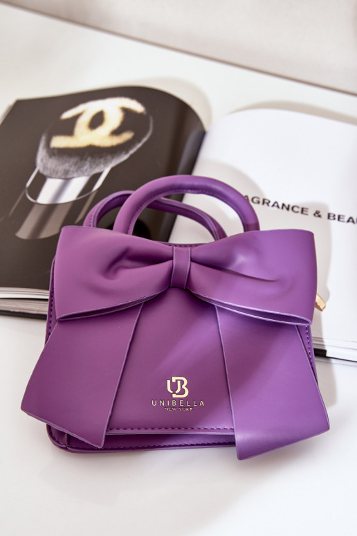 Small Bag With Bow Purple Nesehe