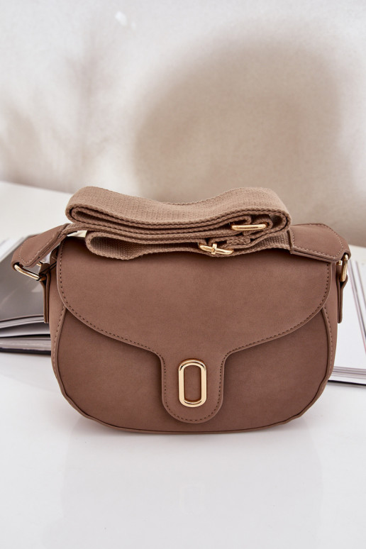 Messenger Bag Made Of Eco Leather Dark Beige Samriddhi