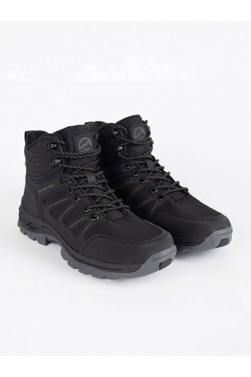 black high trekking shoes mens