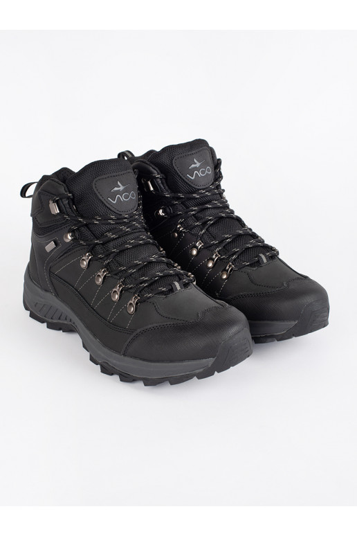 black insulated trekking shoes mens