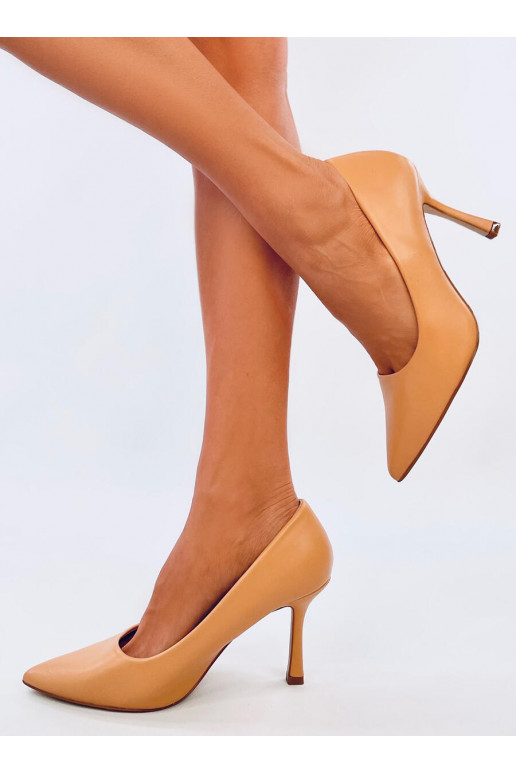 high-heeled shoes womens facing AURORA CAMEL