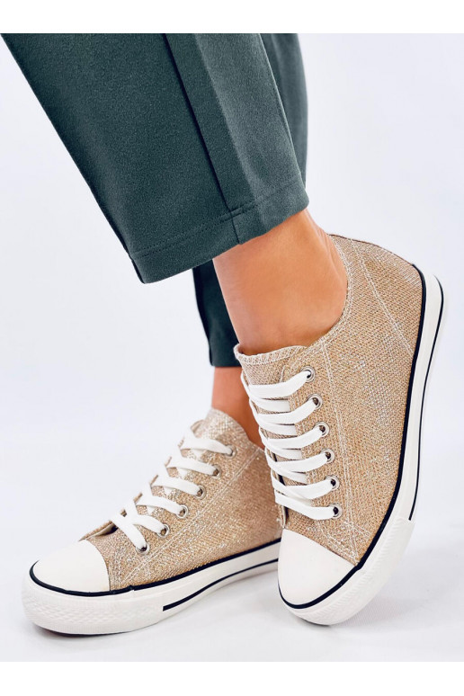 casual shoes on a wedge FOSS GOLDEN