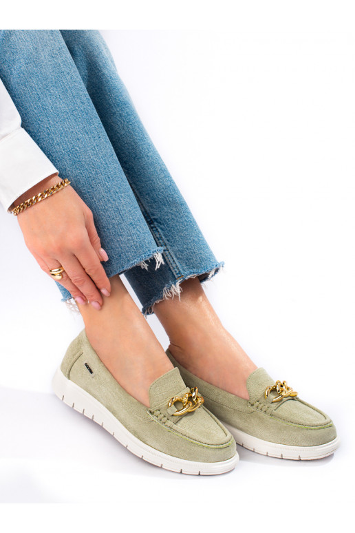 Comfortable womens Women's moccasins green