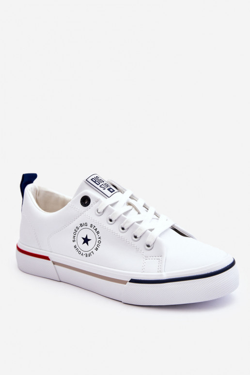 Men's Leather Sneakers Big Star LL174209 White