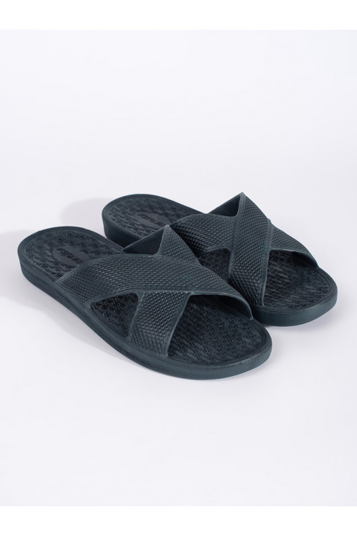 dark blue slippers  basenowe mens