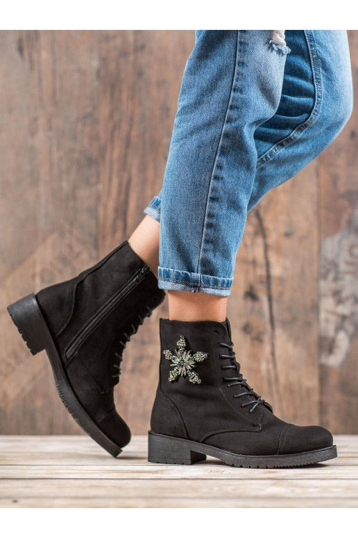 black suede boots