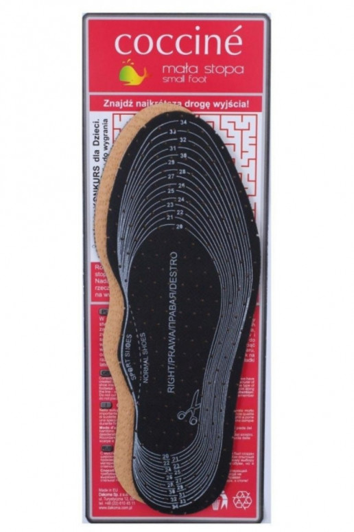 Coccine Children's Leather Insoles On Latex For Cutting 19-35