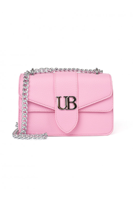 pinklittleWomen's handbag ze silverm łańcuszkiem