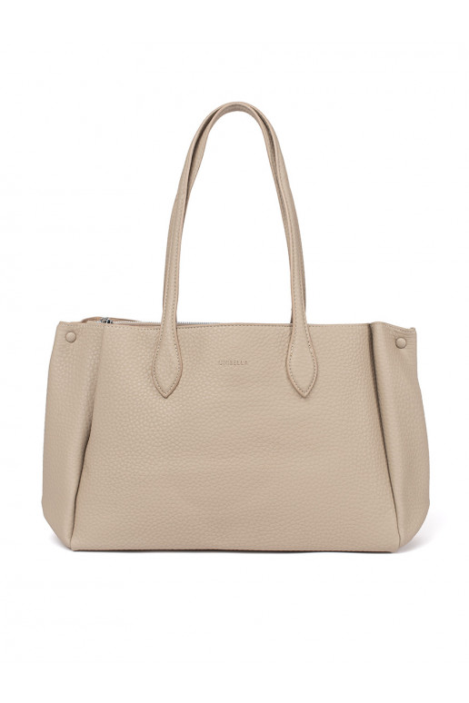 ivory Handbag shopper eco leather