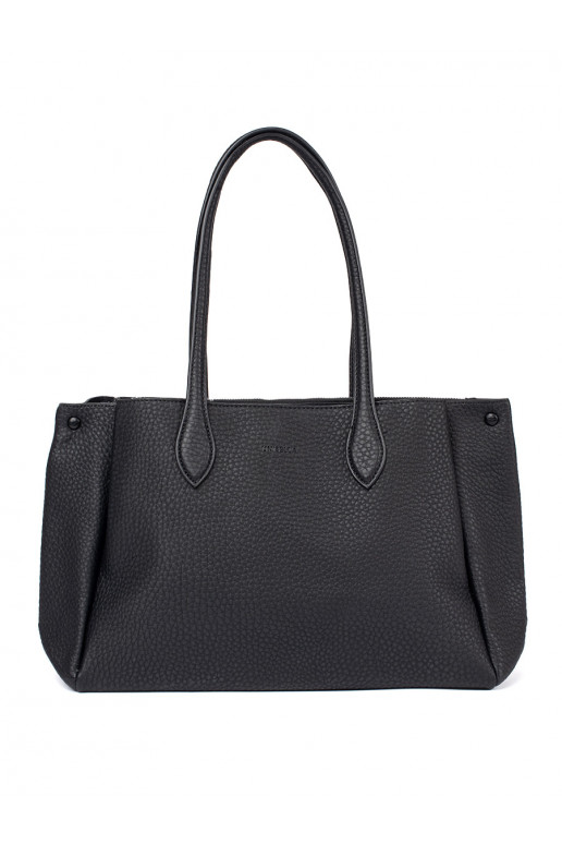 black Handbag shopper eco leather