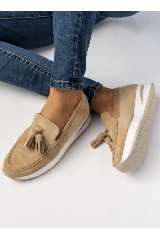 Womens Moccasins beige LIVIA BEIGE