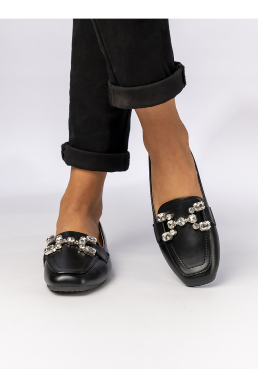 Womens Moccasins ELEA BLACK