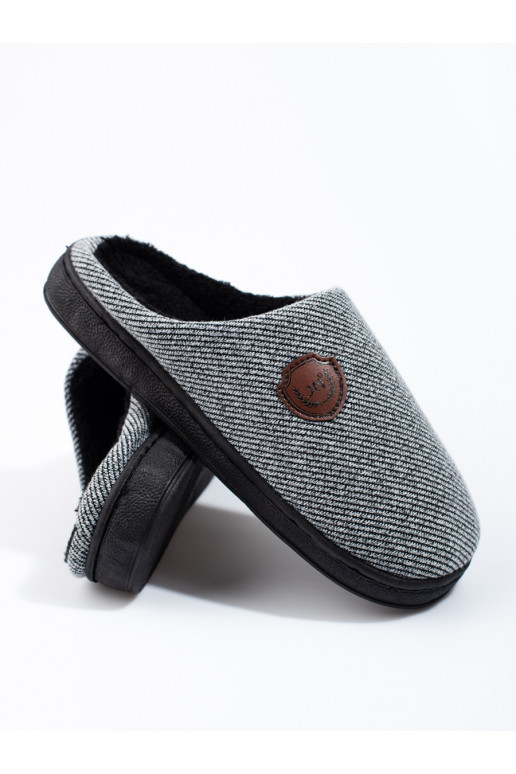 Mens kapcie gray